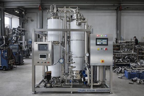 เครื่องกำเนิดไอน้ำบริสุทธิ์ PSG 100KGS SS316L เครื่องกำเนิดไอน้ำสะอาดสำหรับฆ่าเชื้อ