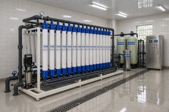 อุปกรณ์ Ultrafiltration UPVC Ultrafiltration การบําบัดน้ําในนม