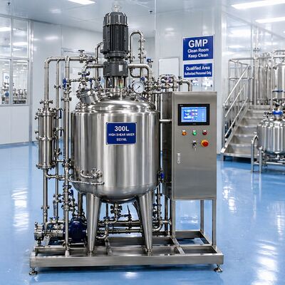 ระบบการเตรียมสารละลาย Biophar 1000L กับภาชนะ SS316L (มาตรฐาน GMP การควบคุมจอสัมผัส)