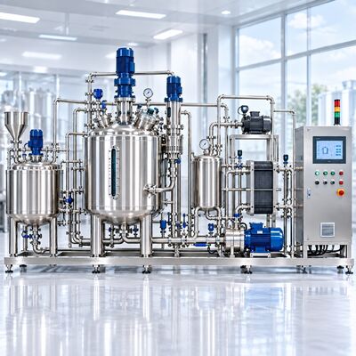 500L Cosmetic Mixing System with SS316L Tank and High Shear Homogenizer