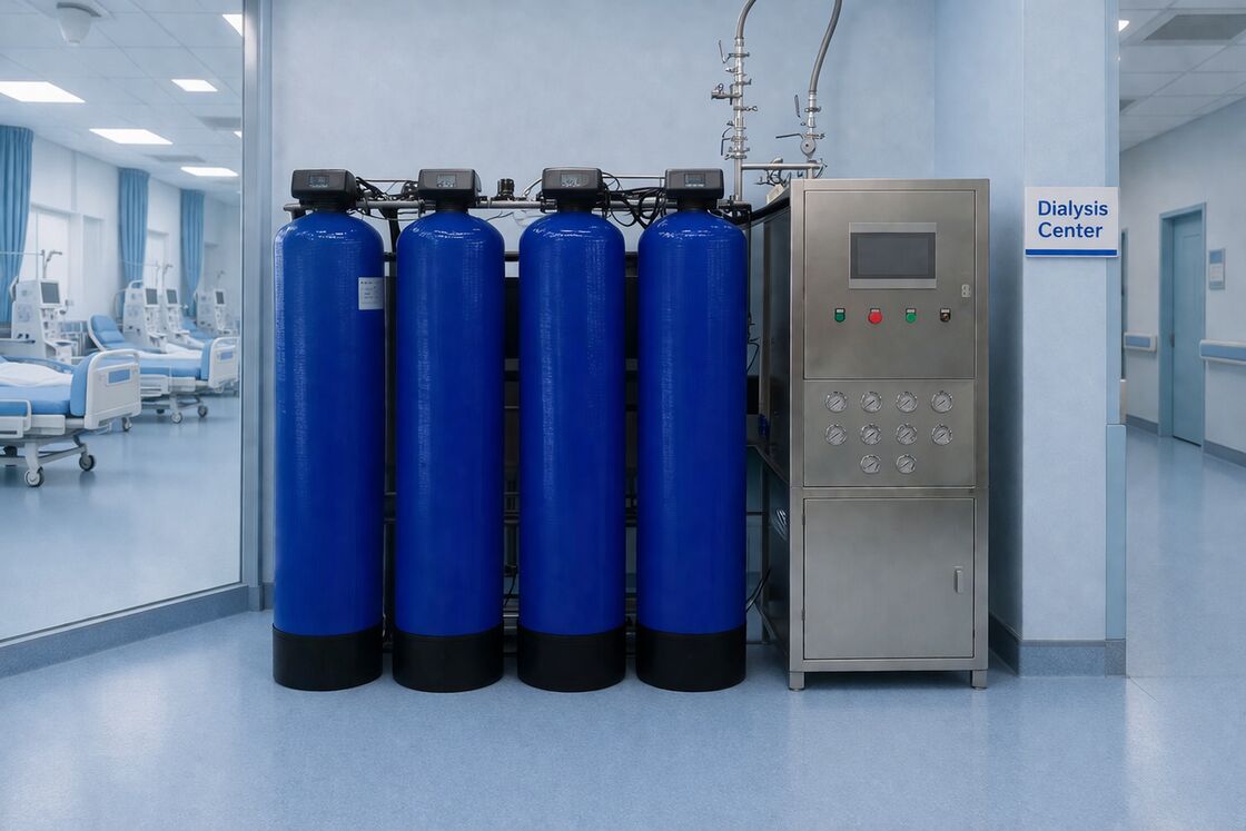 RO EDI Medical Water Purification Systems เทคโนโลยีการกรองน้ำสำหรับการแพทย์ 100LPH